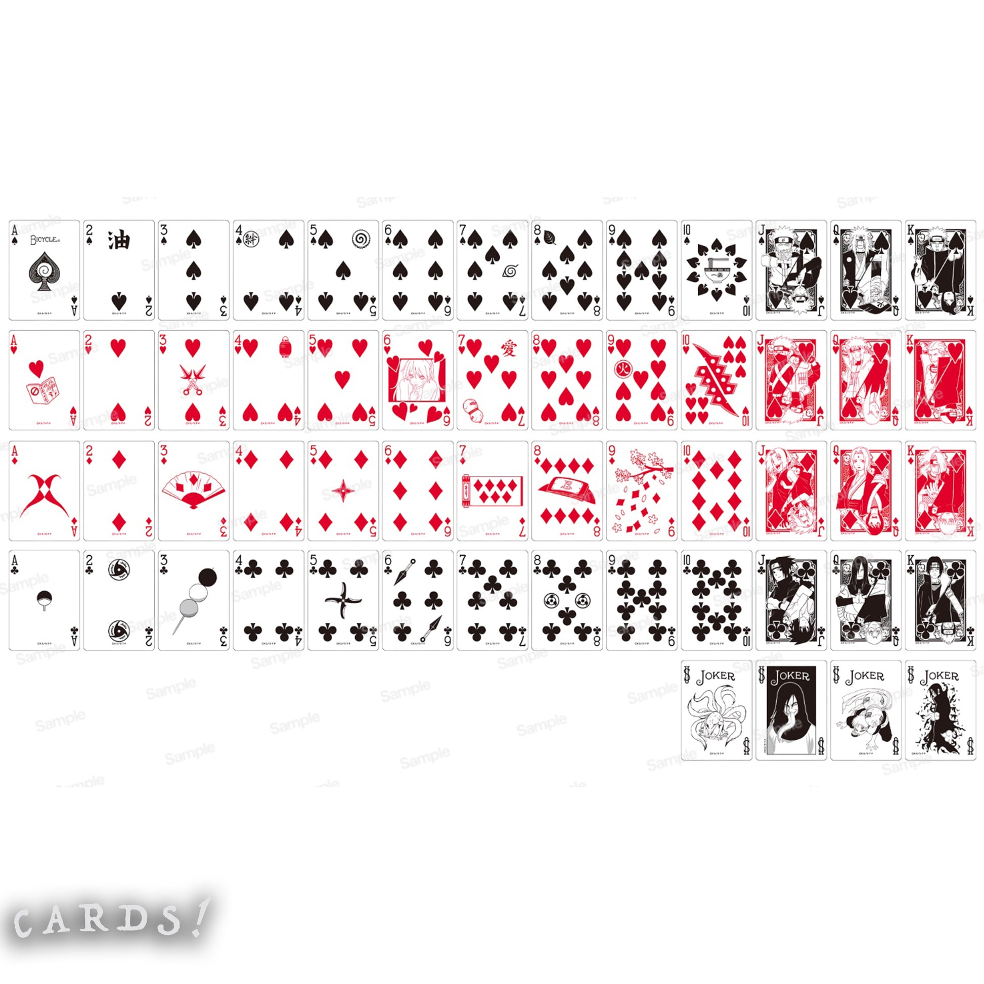 Bicycle® Naruto Playing Cards V2