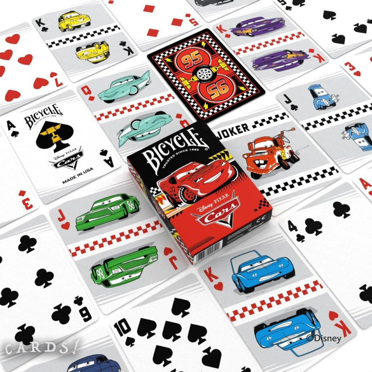 Bicycle Disney Cars Playing Cards - The Lanes HK