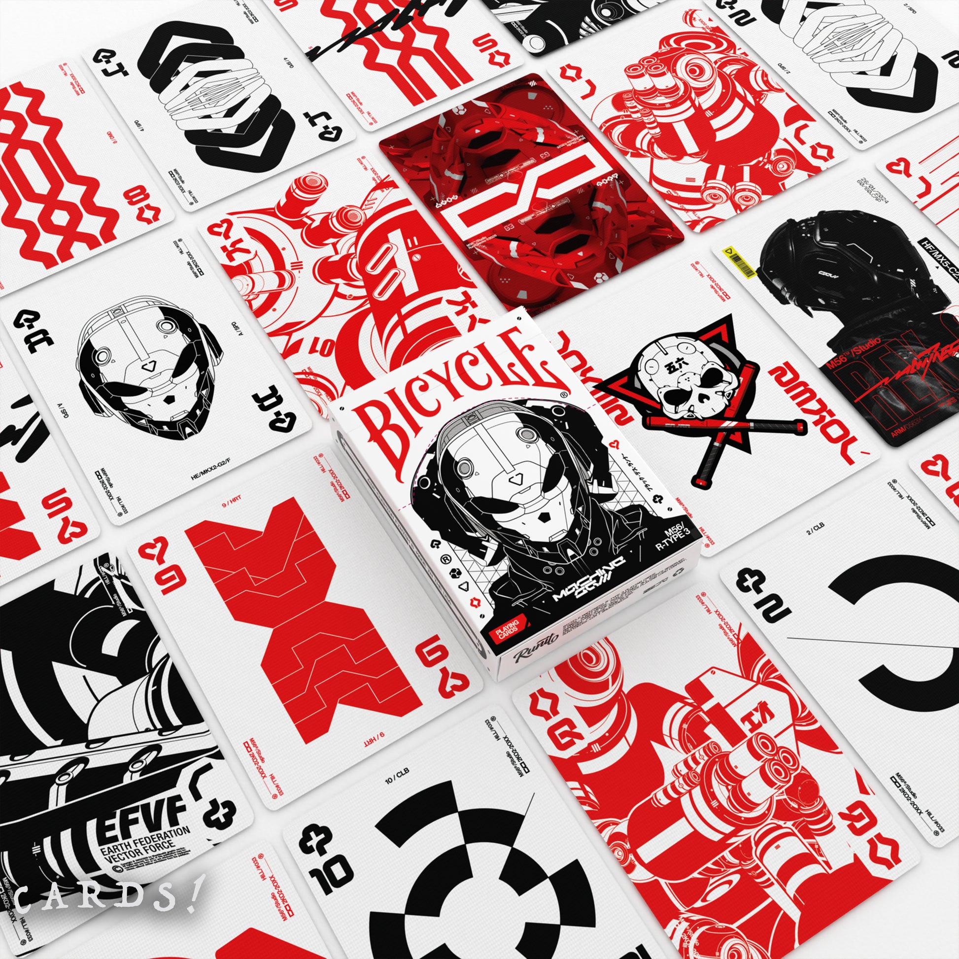 Bicycle Machine56 R-TYPE/3 White Playing Cards - The Lanes HK
