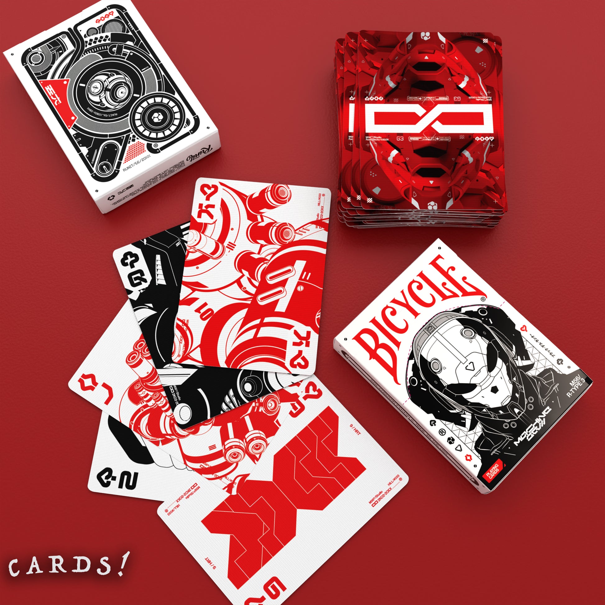 Bicycle Machine56 R-TYPE/3 White Playing Cards - The Lanes HK