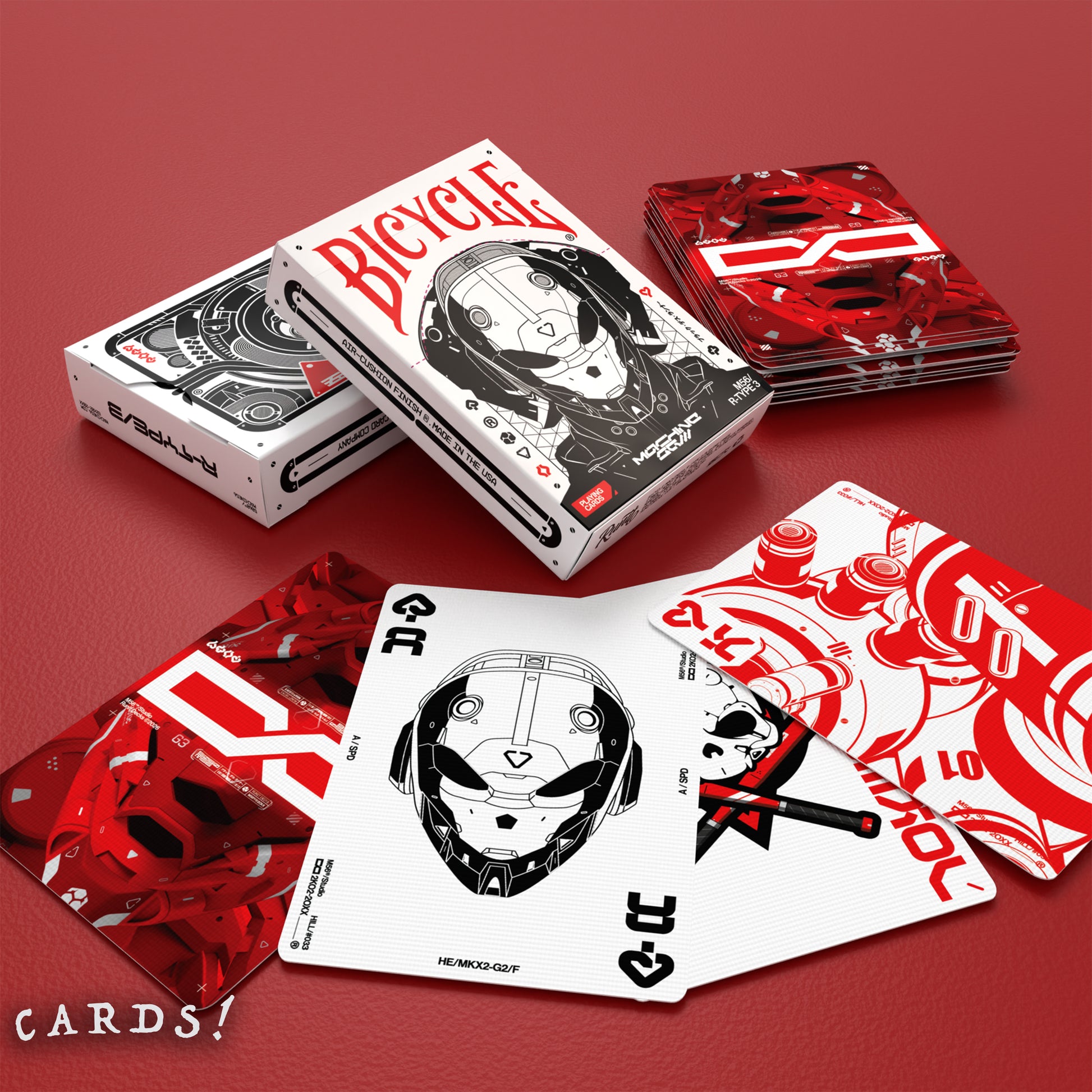 Bicycle Machine56 R-TYPE/3 White Playing Cards - The Lanes HK