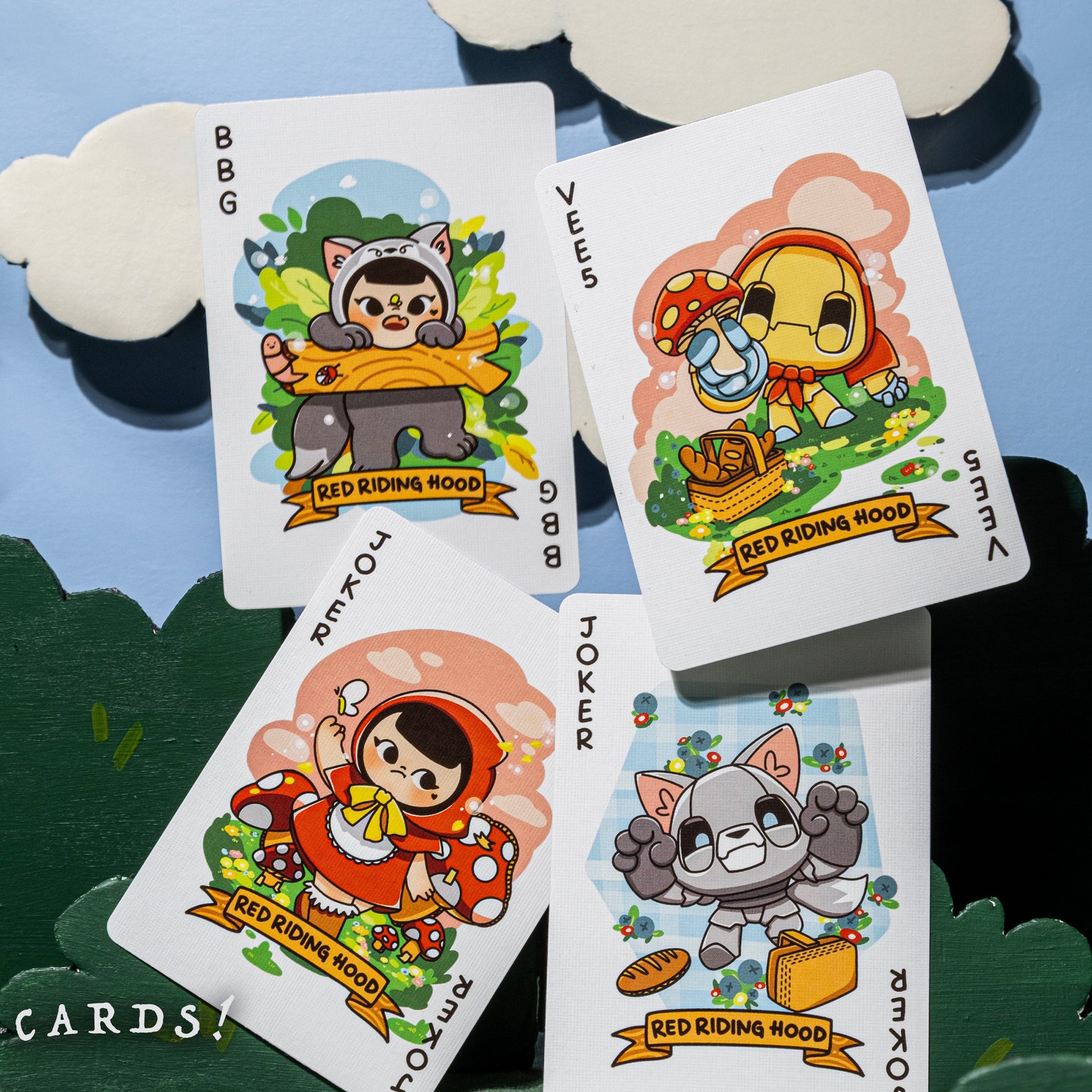 Bicycle Paper Royals Red Riding Hood Playing Cards