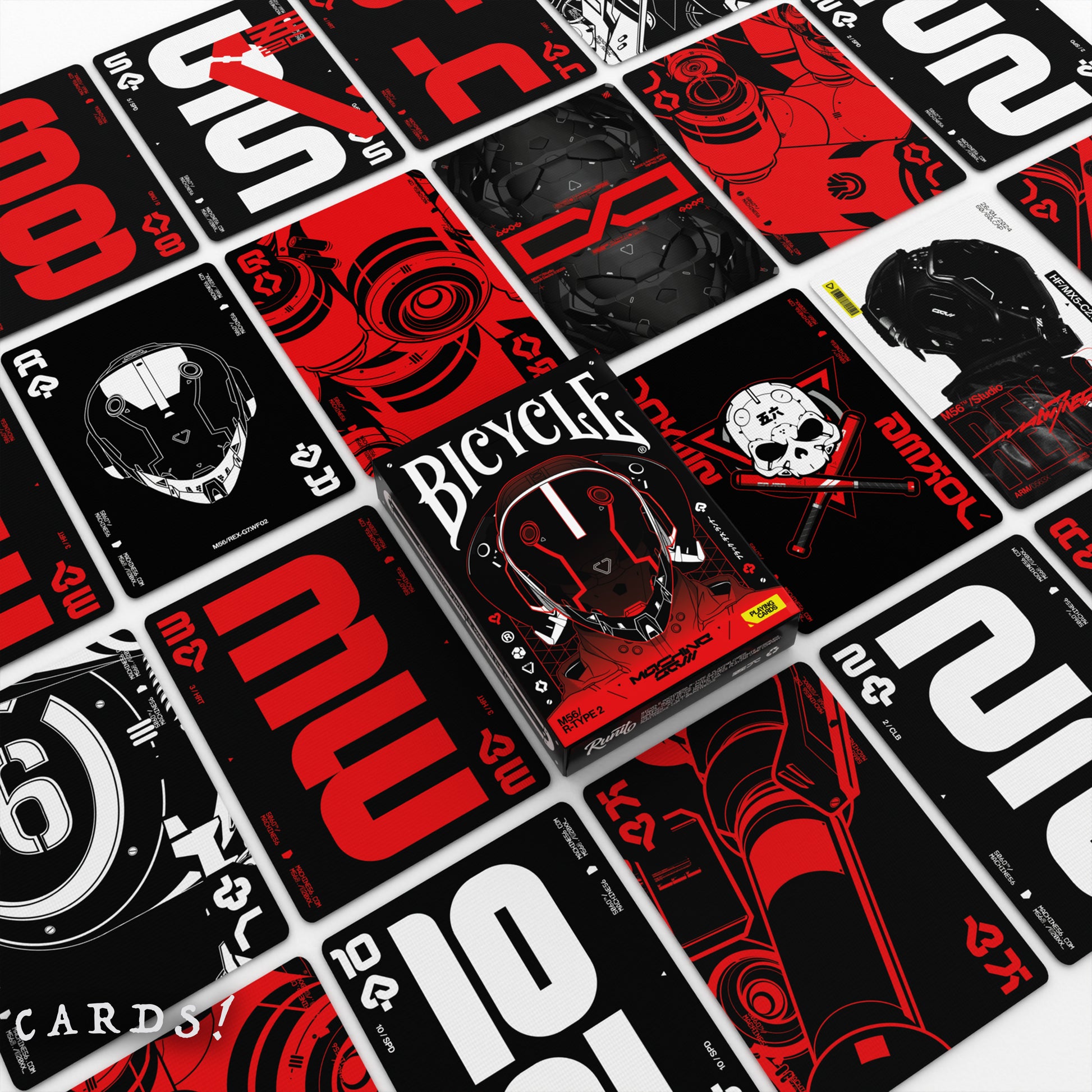 Bicycle Machine56 R-TYPE/2 Black Playing Cards - The Lanes HK