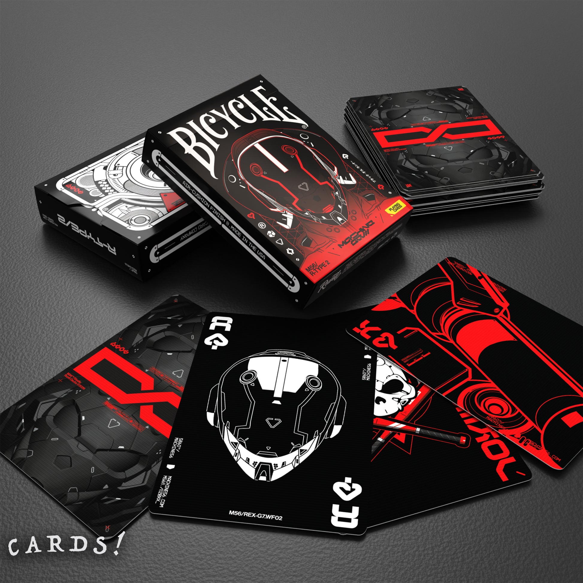Bicycle Machine56 R-TYPE/2 Black Playing Cards - The Lanes HK