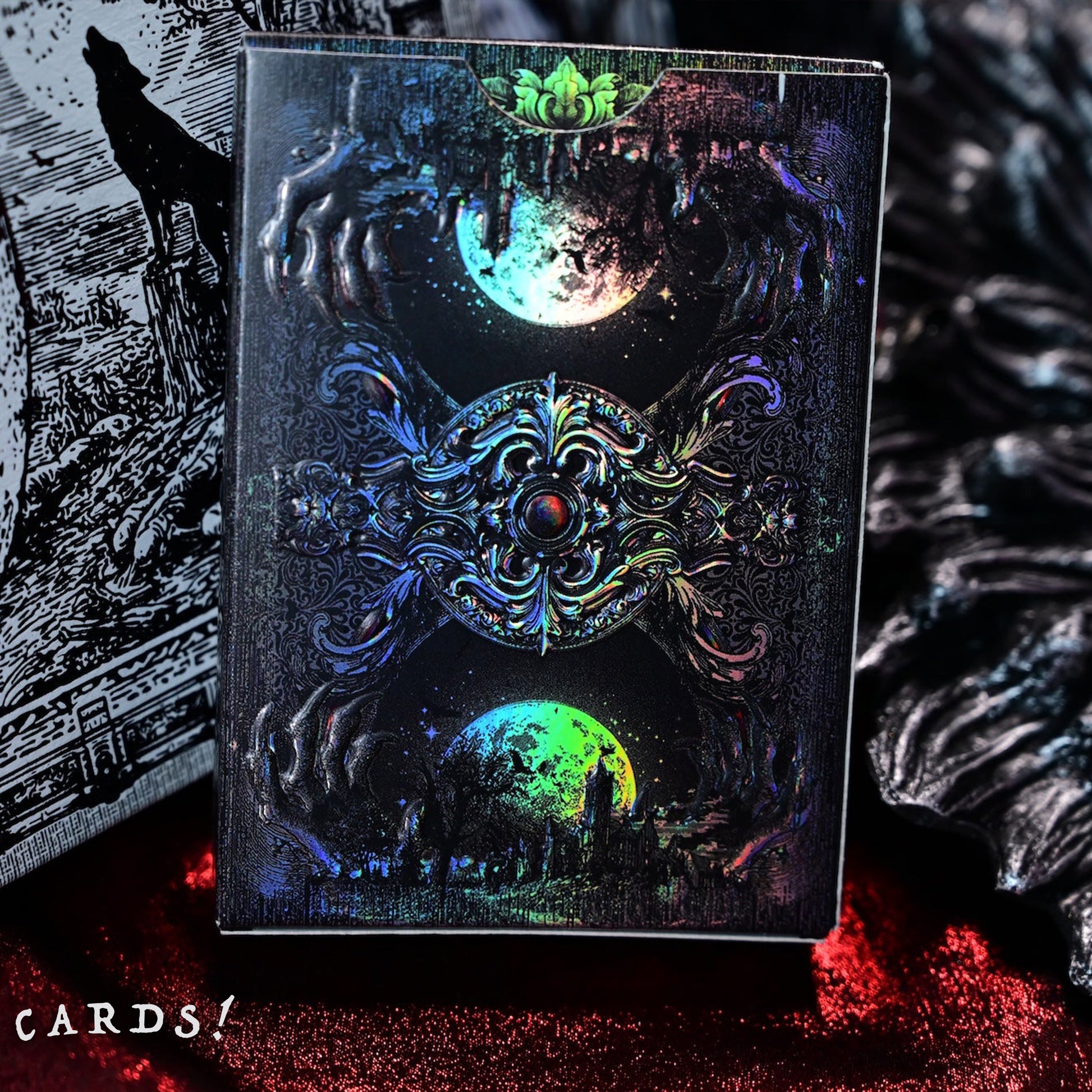 Trinity of Night - Werewolf HOLO Playing Cards