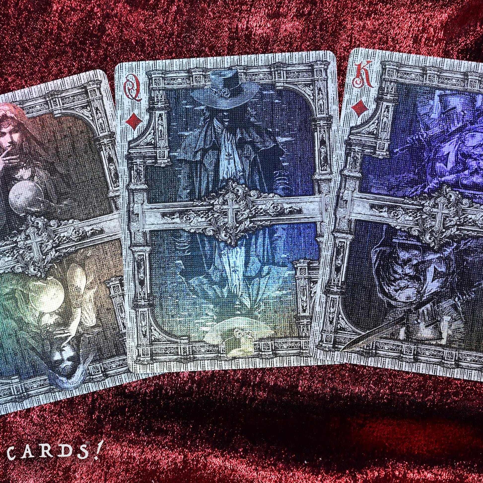 Trinity of Night - Demon Hunter HOLO Playing Cards
