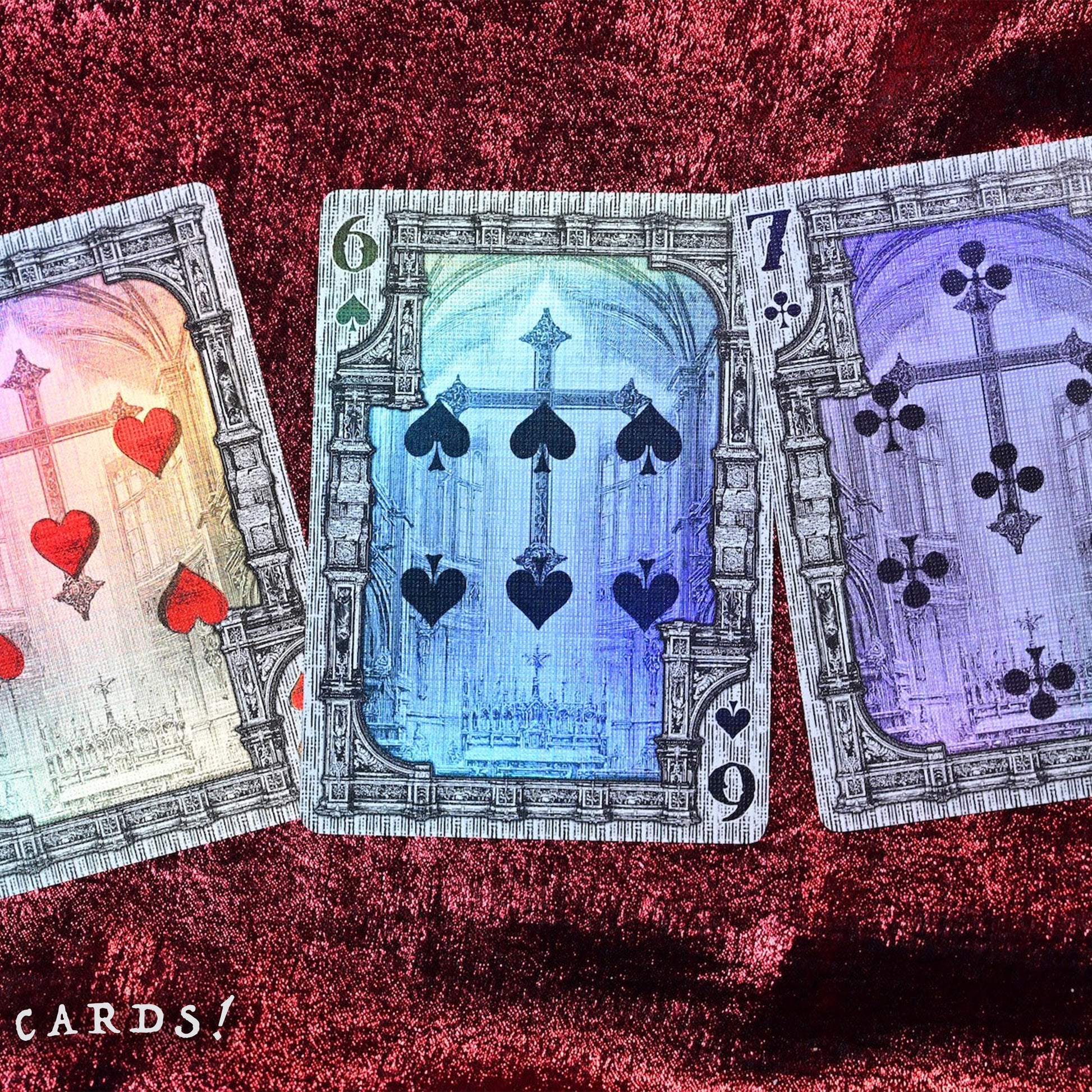 Trinity of Night - Demon Hunter HOLO Playing Cards