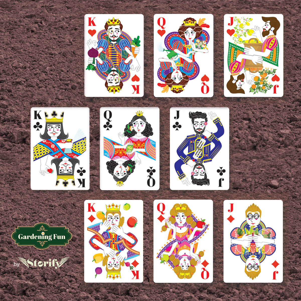 Gardening Fun Playing Cards - The Lanes HK