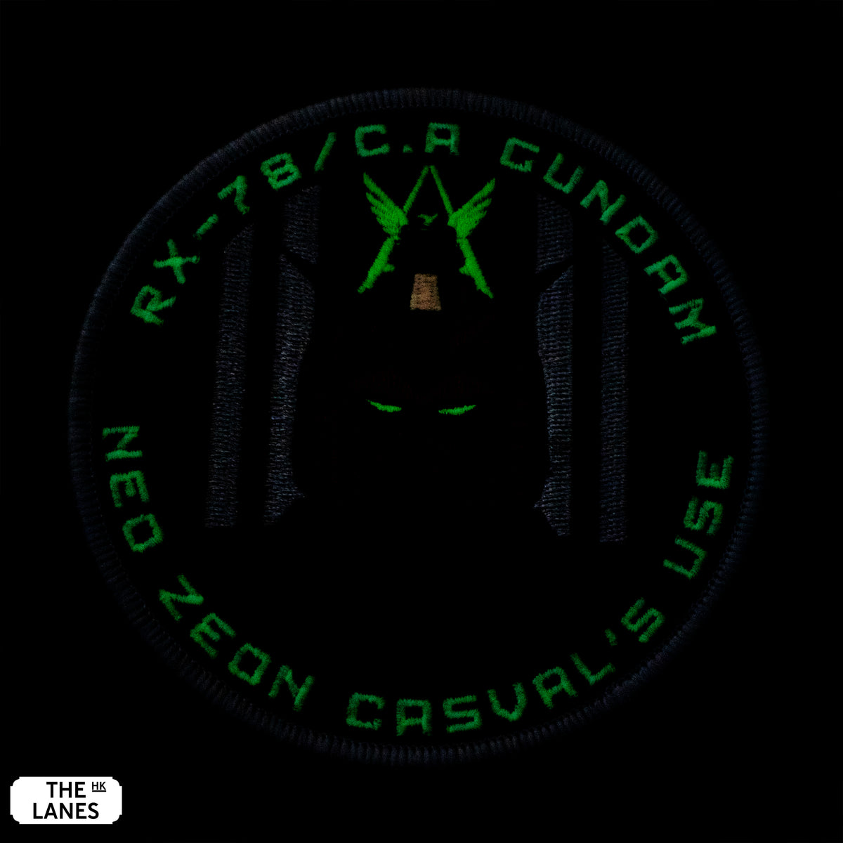 GLOW IN THE DARK RX-78/CA Gundam Embroidered Morale Patch - The Lanes HK