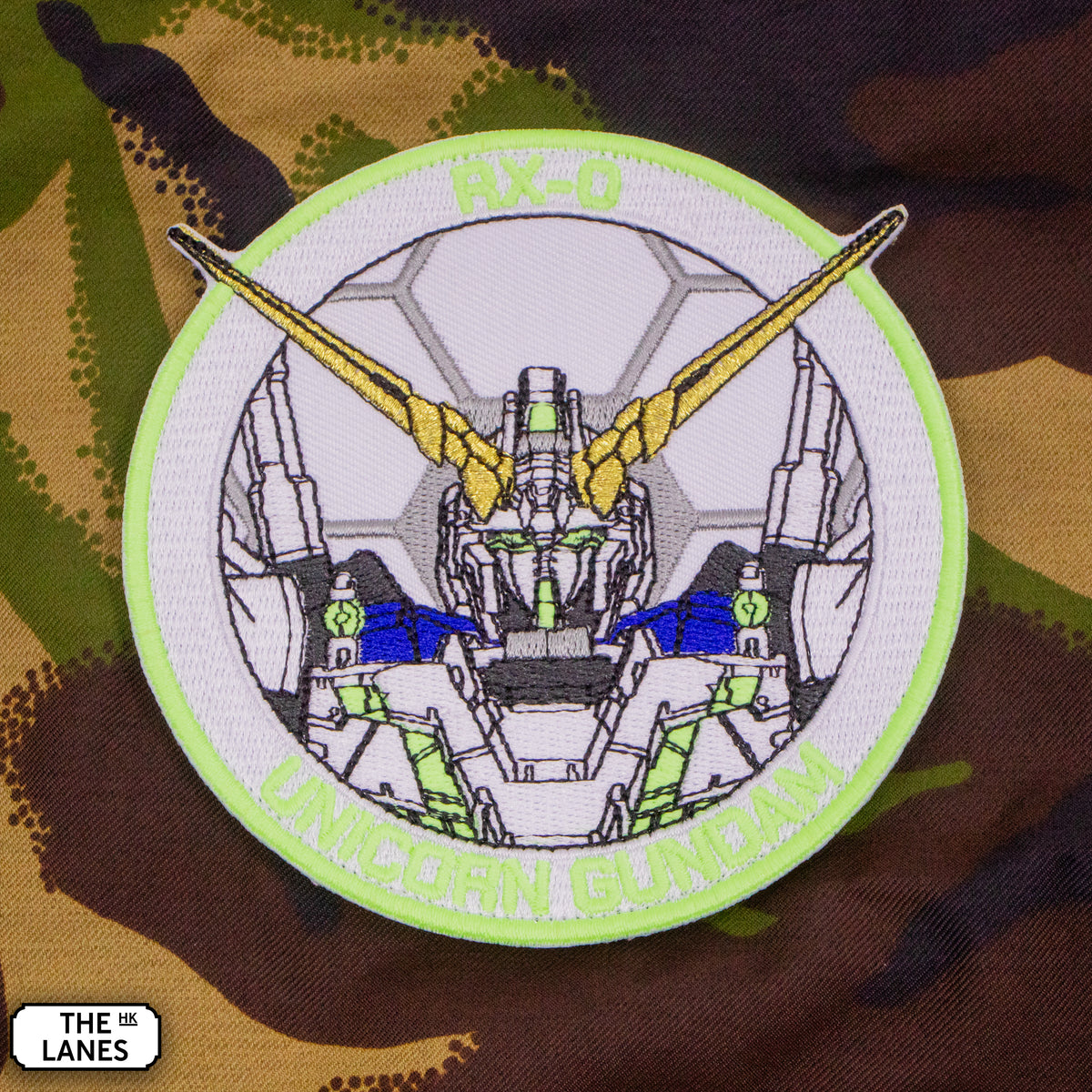 GLOW IN THE DARK RX-0 Unicorn Gundam "Awakened" Embroidered Morale Patch - The Lanes HK