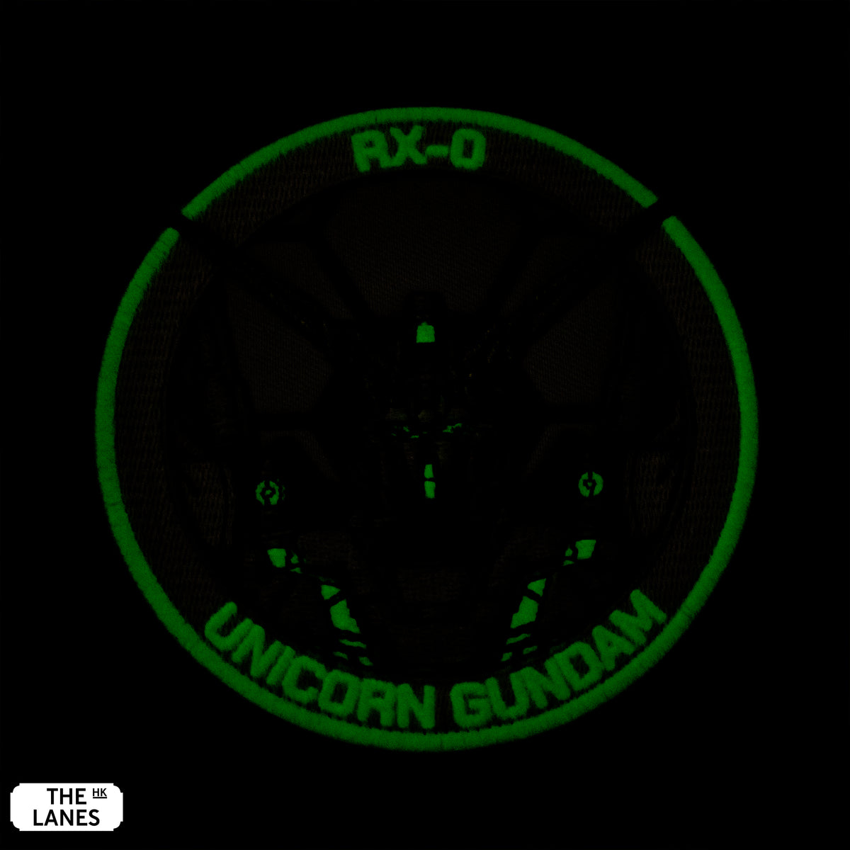 GLOW IN THE DARK RX-0 Unicorn Gundam "Awakened" Embroidered Morale Patch - The Lanes HK