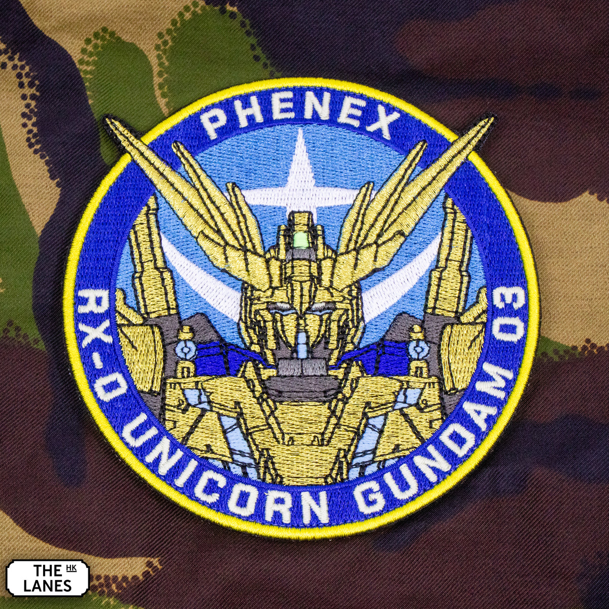GLOW IN THE DARK RX-0 Unicorn Gundam 03 Phenex Embroidered Morale Patch - The Lanes HK