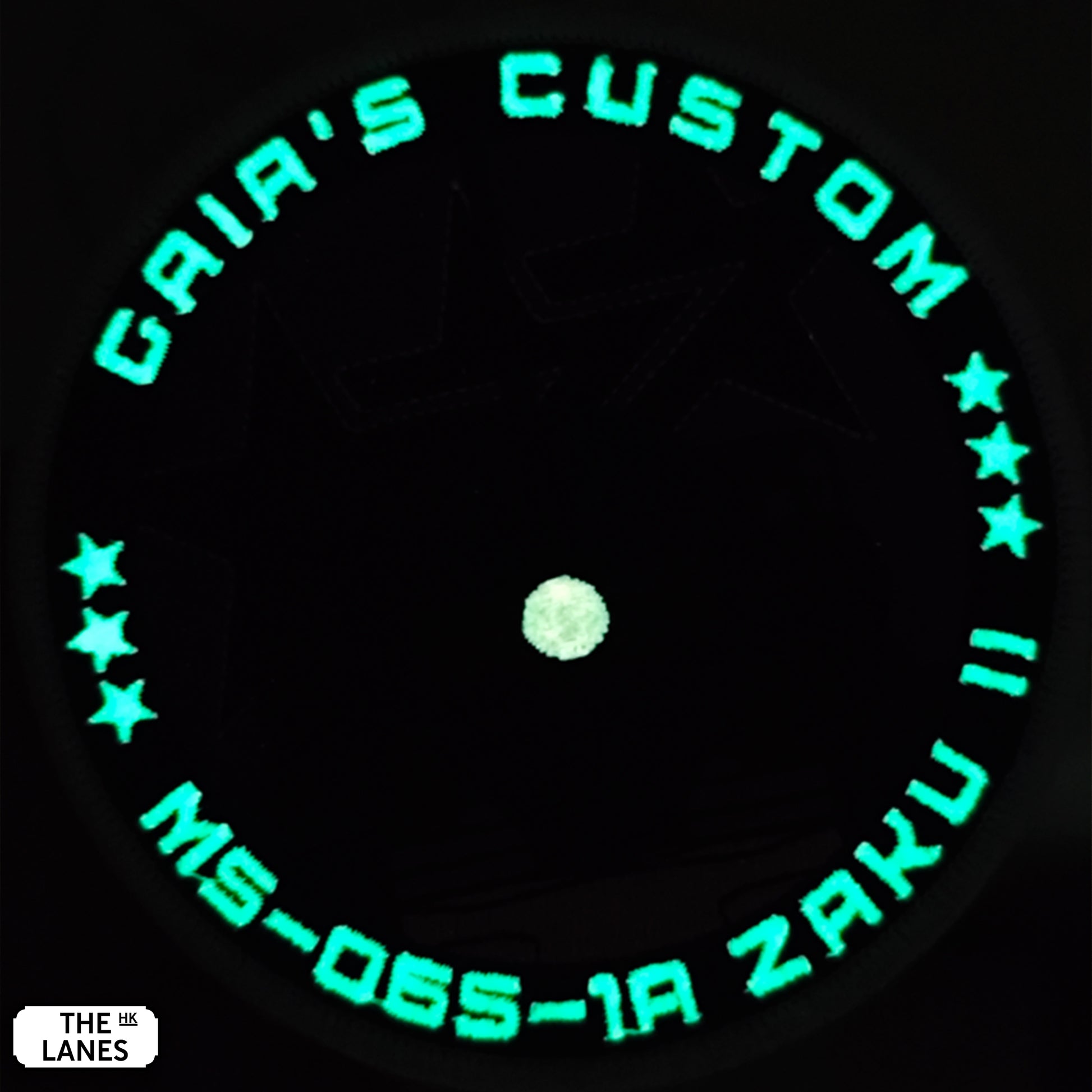 GLOW IN THE DARK MS-06R-1A High Mobility Zaku II Gaia's Custom Embroidered Morale Patch - The Lanes HK