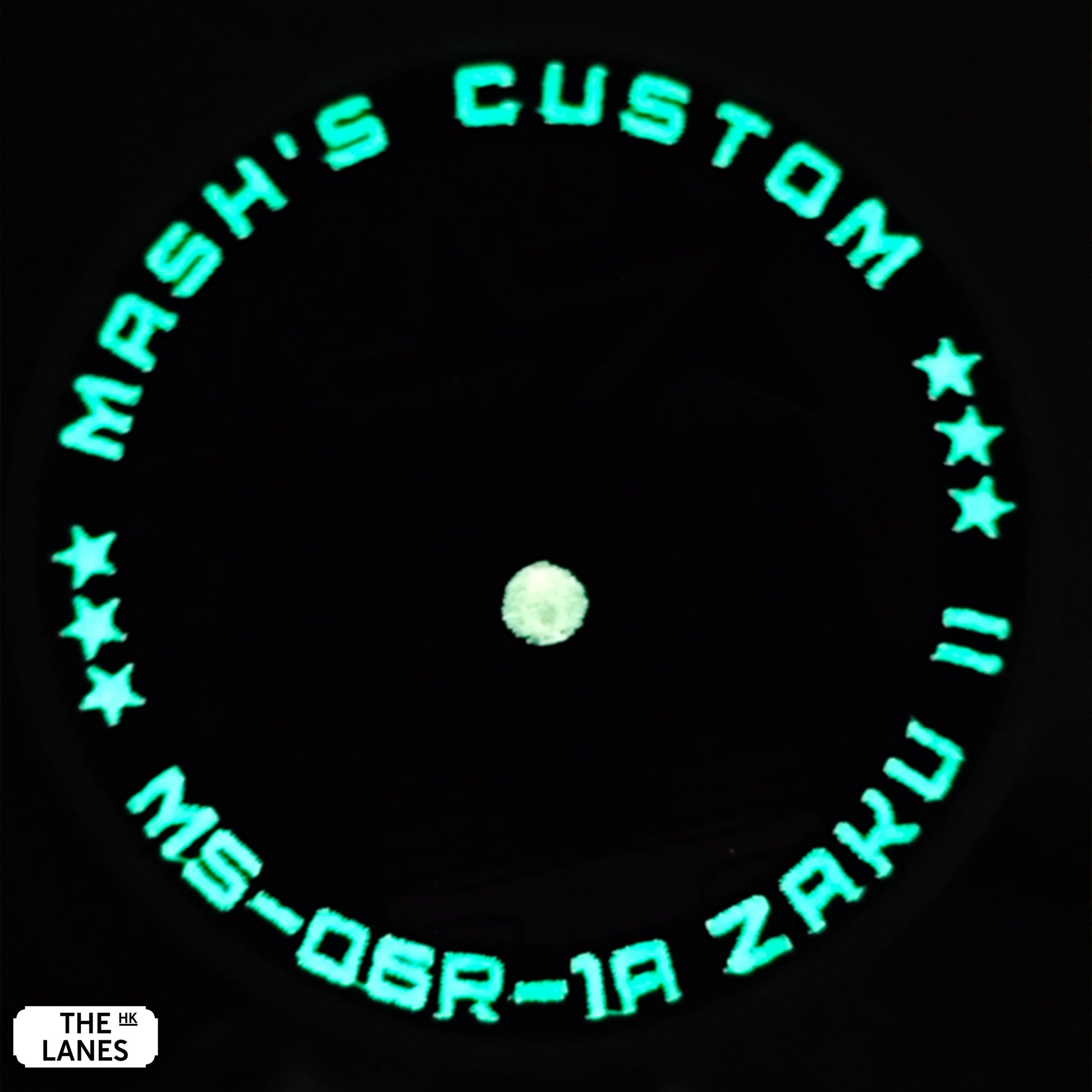 GLOW IN THE DARK MS-06R-1A High Mobility Zaku II Mash's Custom Embroidered Morale Patch - The Lanes HK
