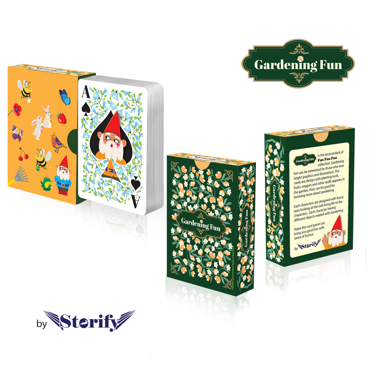 Gardening Fun Playing Cards - The Lanes HK