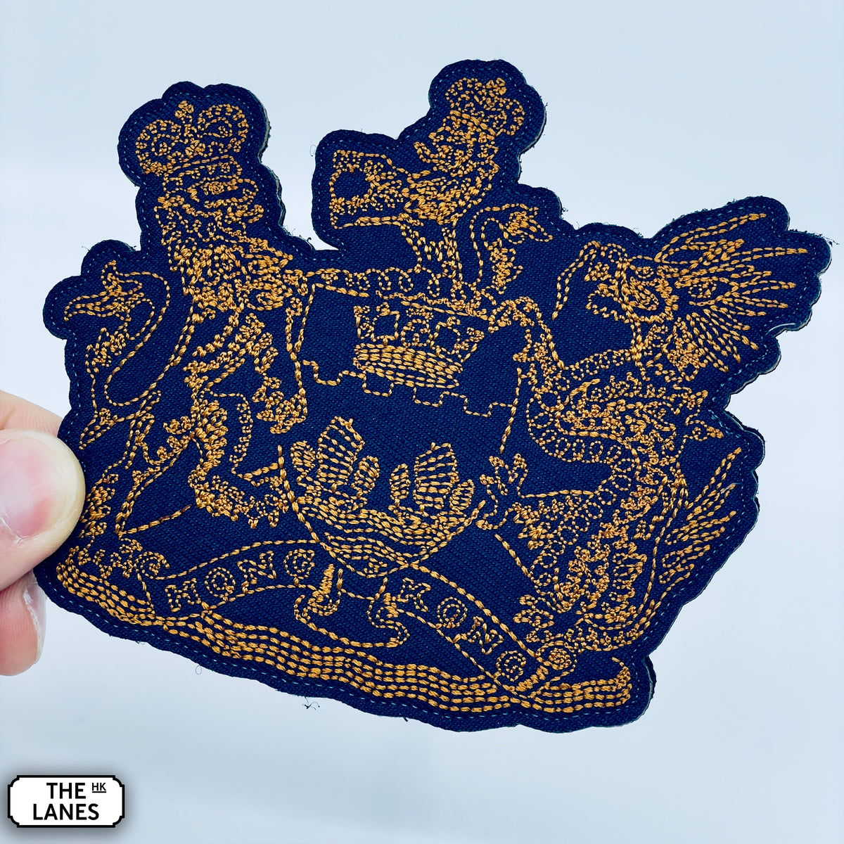 香港の紋章（アーサー・ハッカー版）刺繍士気パッチ
