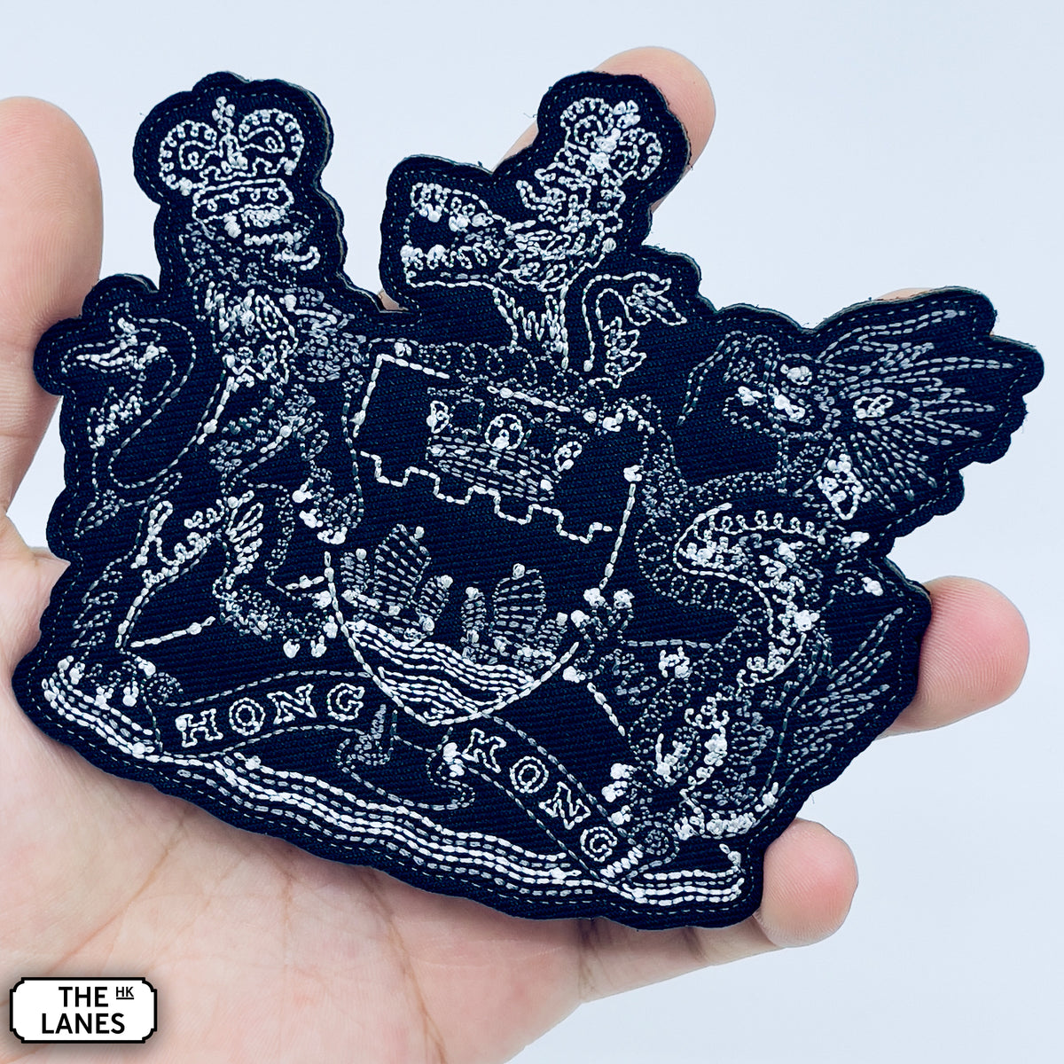 香港の紋章（アーサー・ハッカー版）刺繍士気パッチ