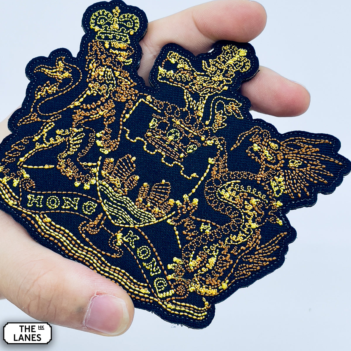 香港の紋章（アーサー・ハッカー版）刺繍士気パッチ