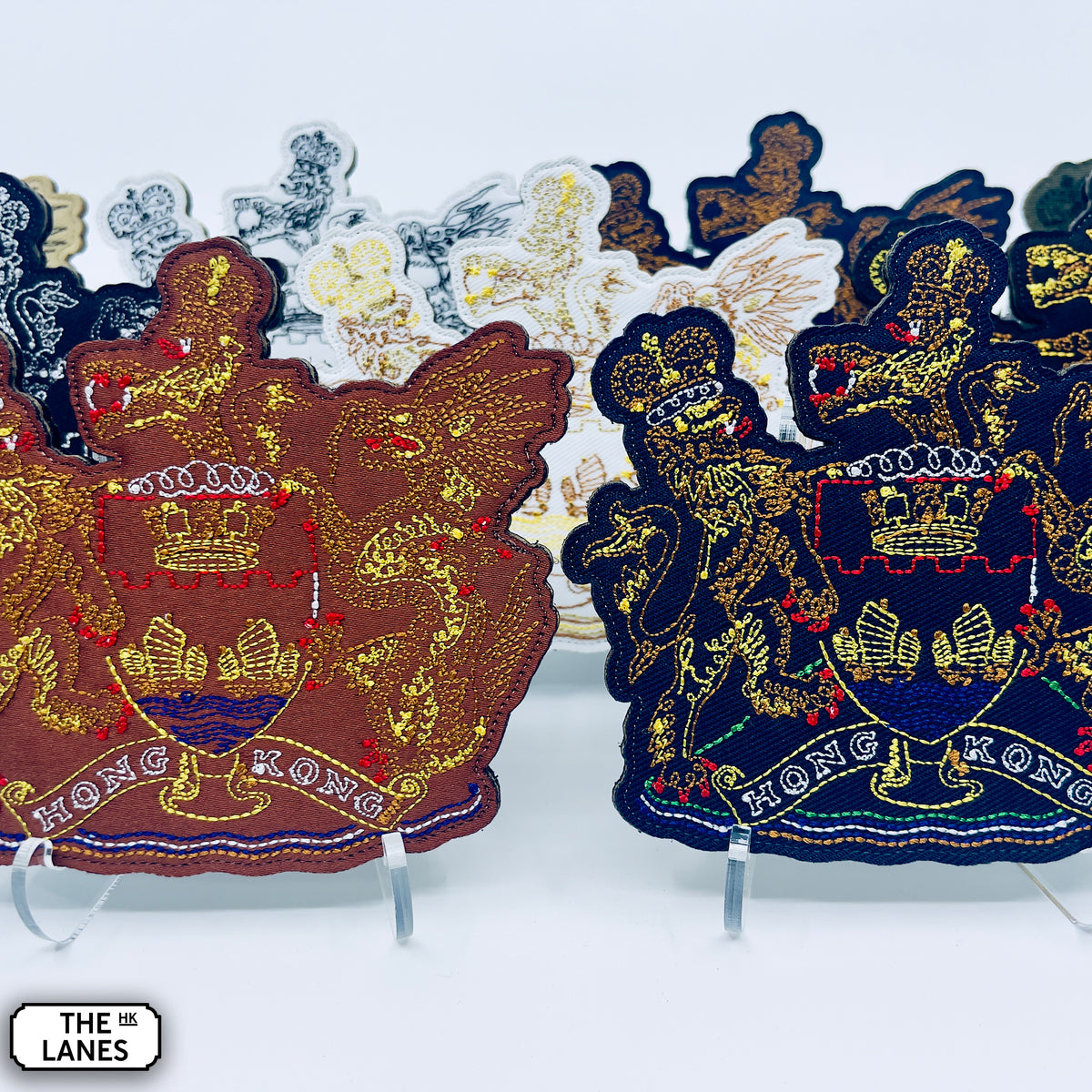 香港の紋章（アーサー・ハッカー版）刺繍士気パッチ