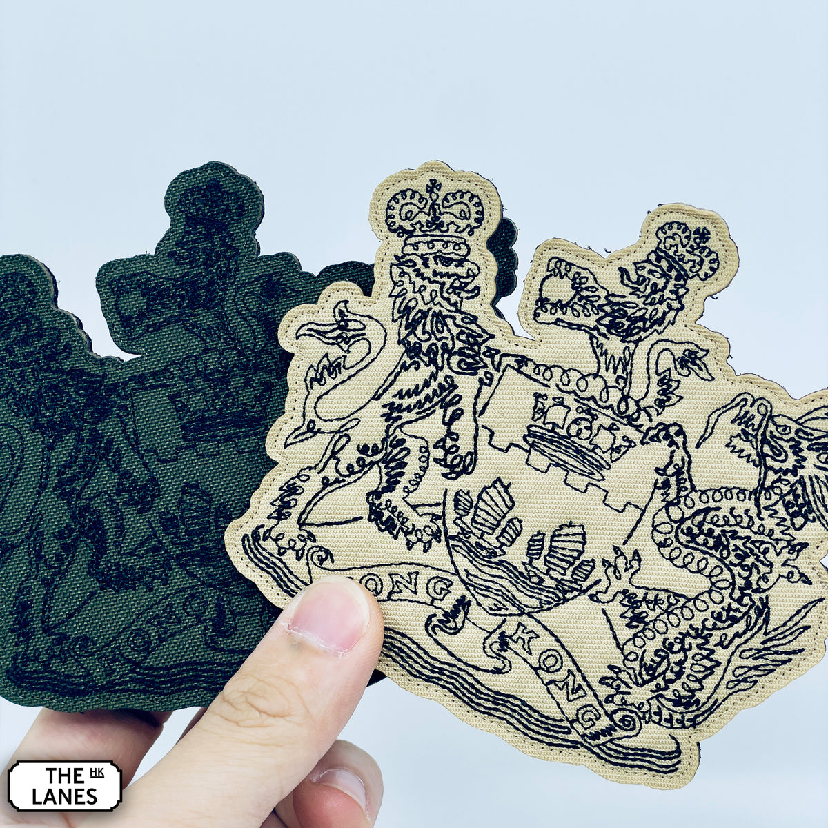 香港の紋章（アーサー・ハッカー版）刺繍士気パッチ