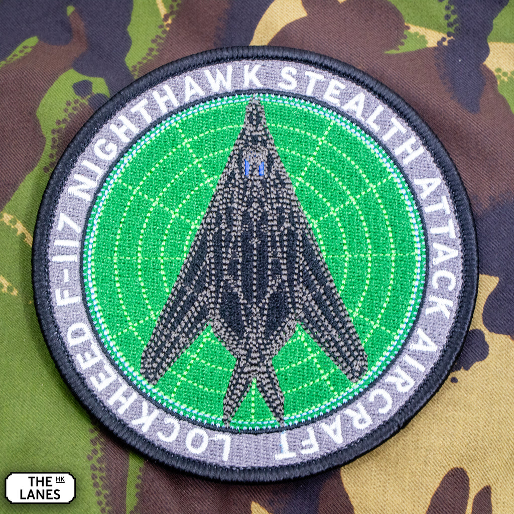 F-117 NightHawk Stealth Attack Aircraft Embroidered Morale Patch - The Lanes HK