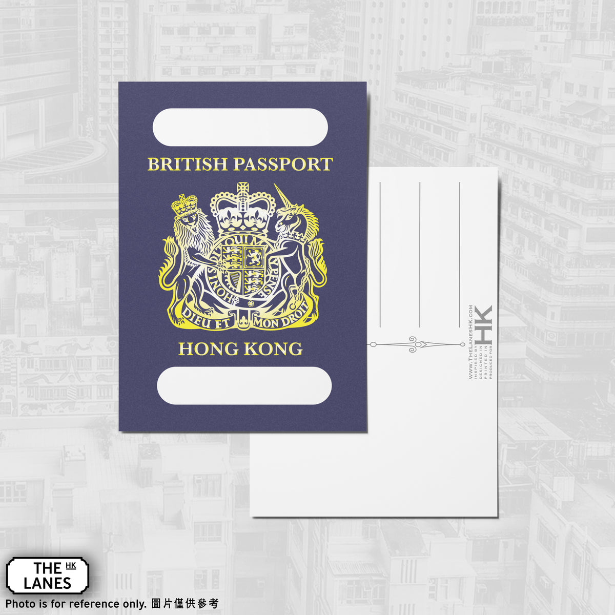 Hong Kong British Dependent Territories citizen A6 Postcard - The Lanes HK