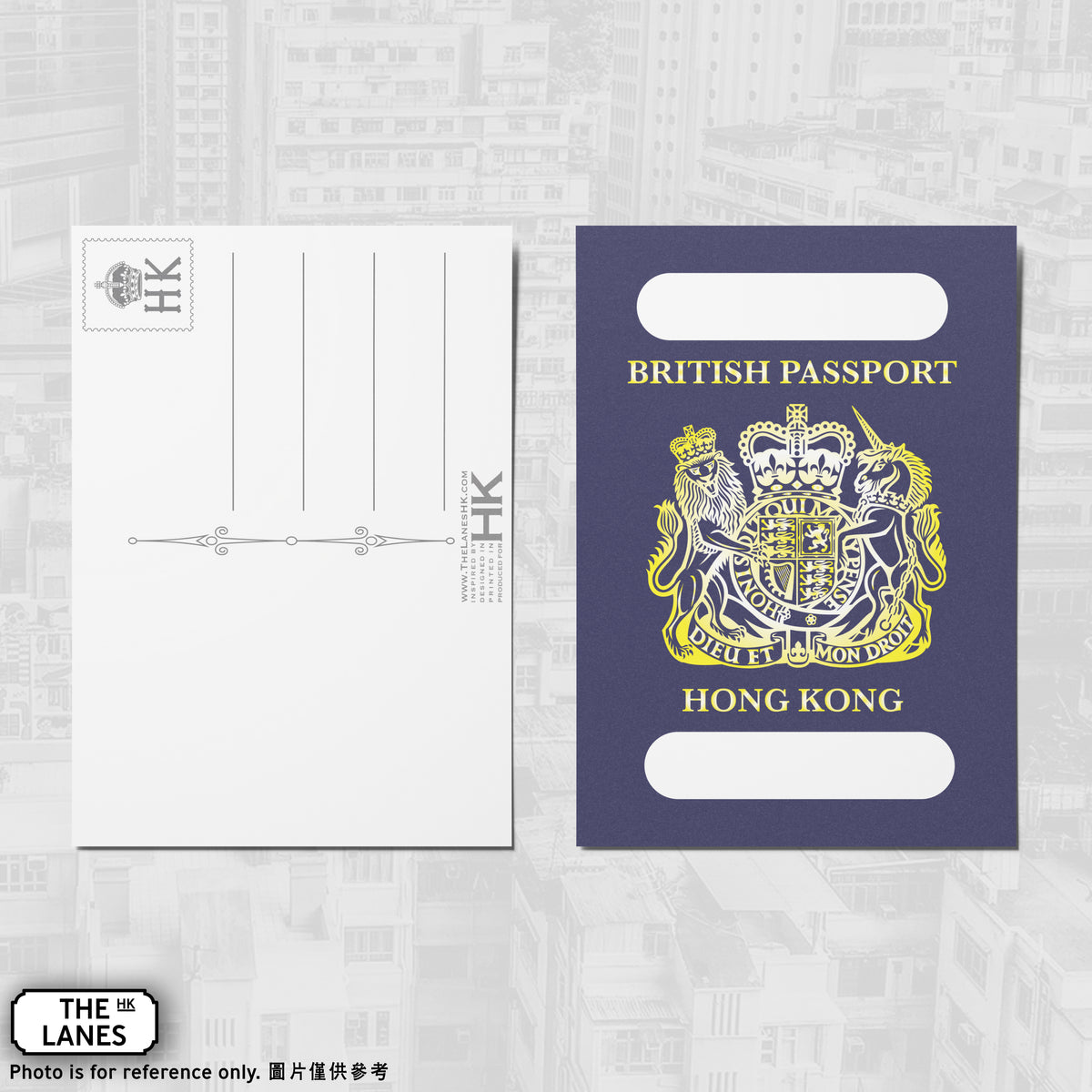 Hong Kong British Dependent Territories citizen A6 Postcard - The Lanes HK