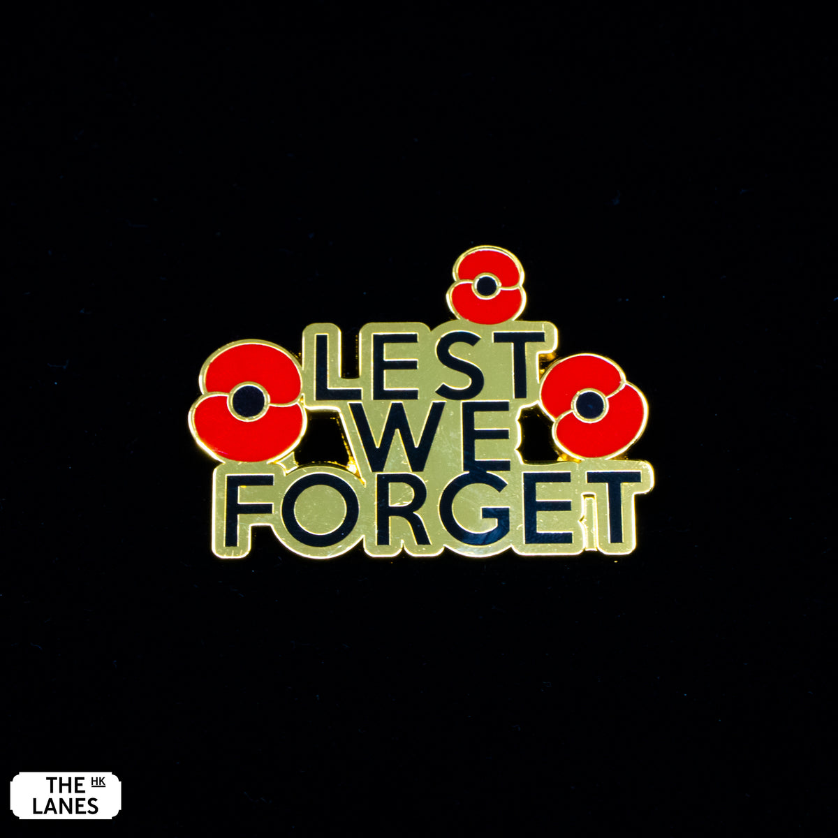 Poppy LEST WE FORGET Lapel Pin - The Lanes HK
