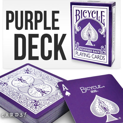 Bicycle® Purple Reversed Back Playing Cards