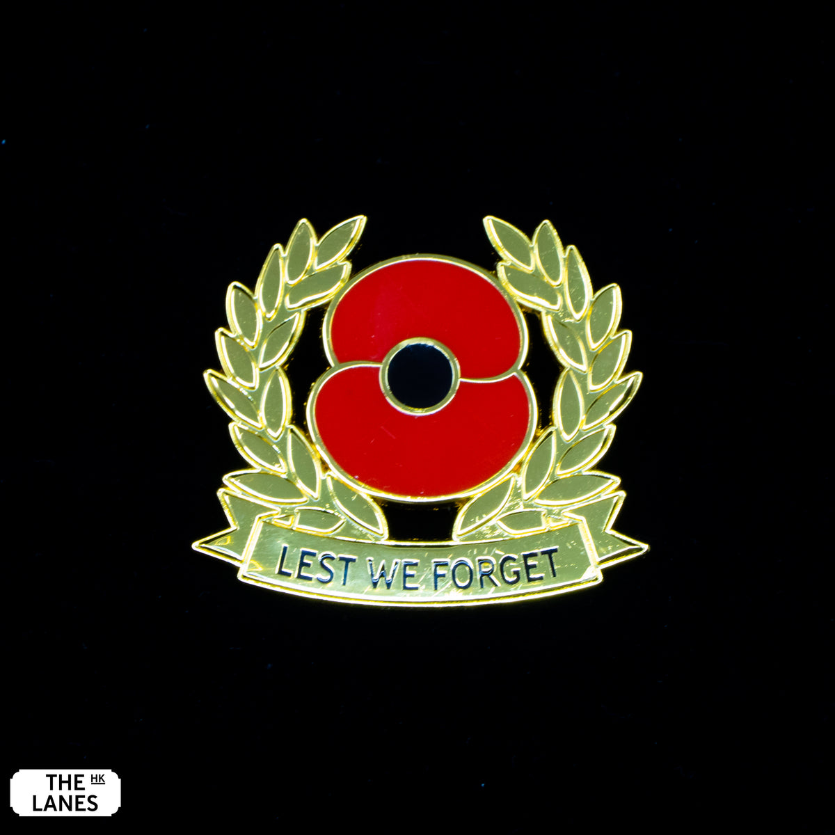 Poppy Laurel Lapel Pin - The Lanes HK