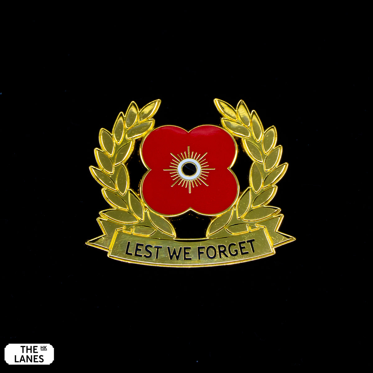 Poppy Laurel Lapel Pin - Scottish - The Lanes HK