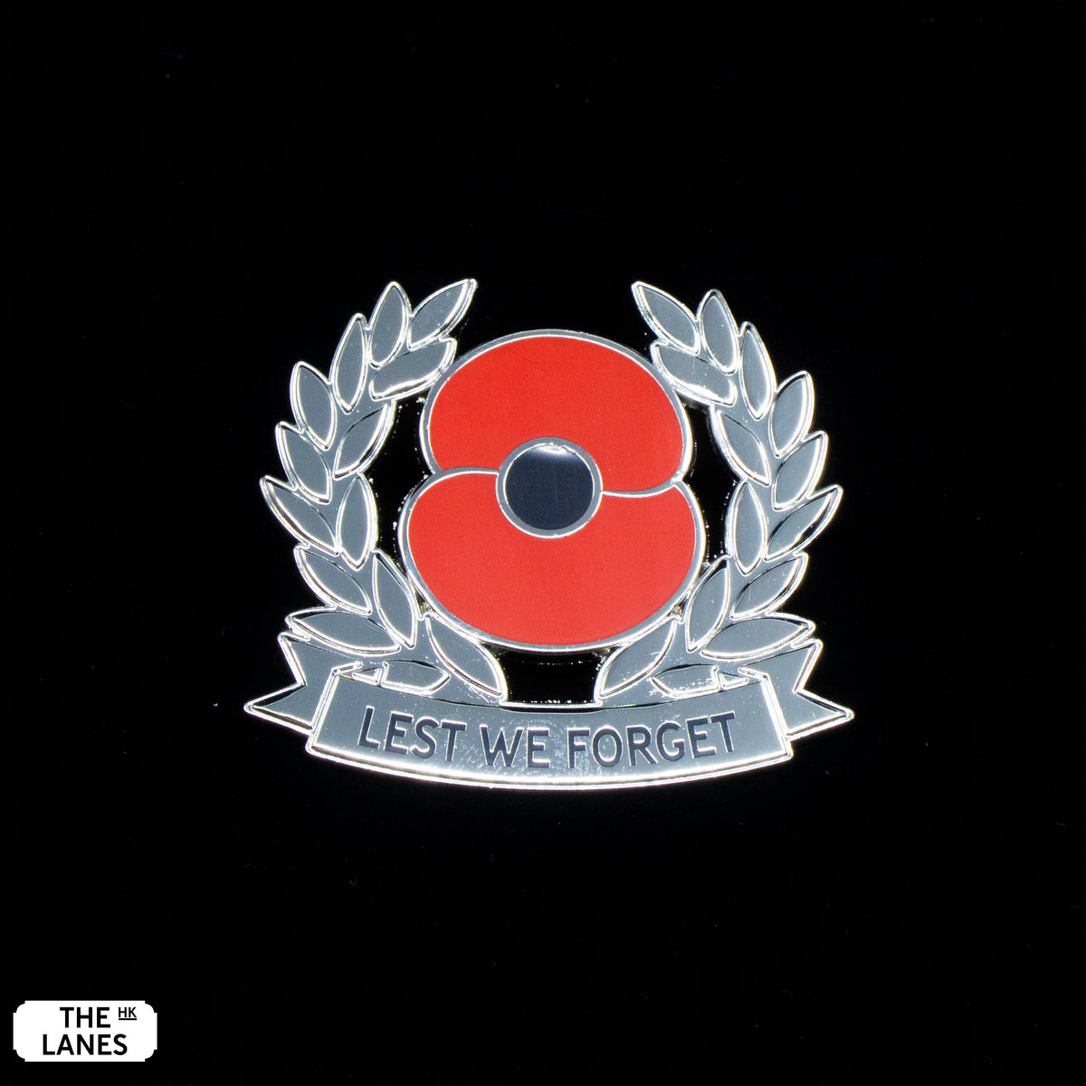 Poppy Laurel Lapel Pin - The Lanes HK