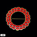 Poppy Wreath Lapel Pin - The Lanes HK