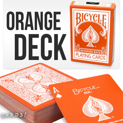 Bicycle® 橙色卡 啤牌 撲克牌