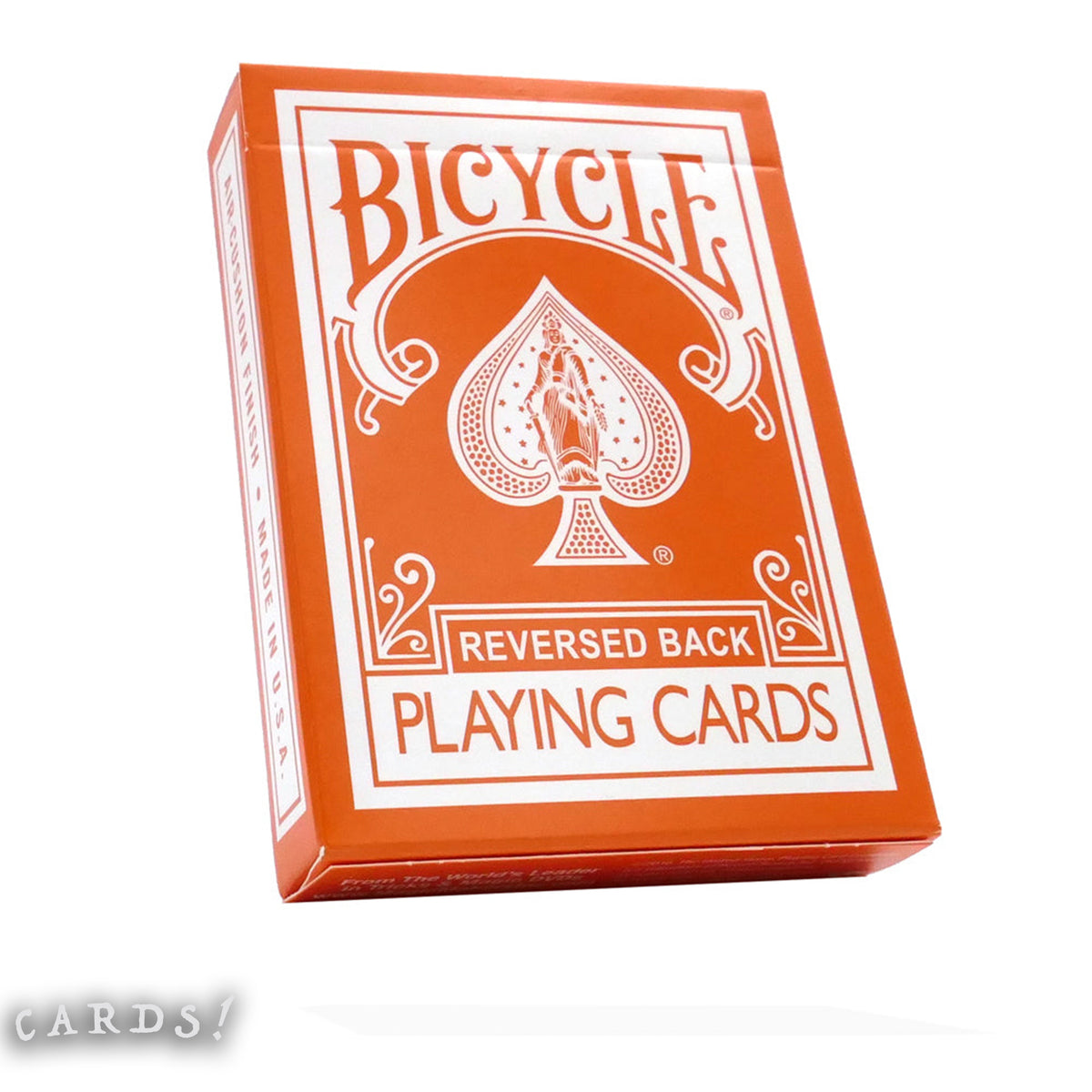 Bicycle Orange Reversed Back Playing Cards - The Lanes HK