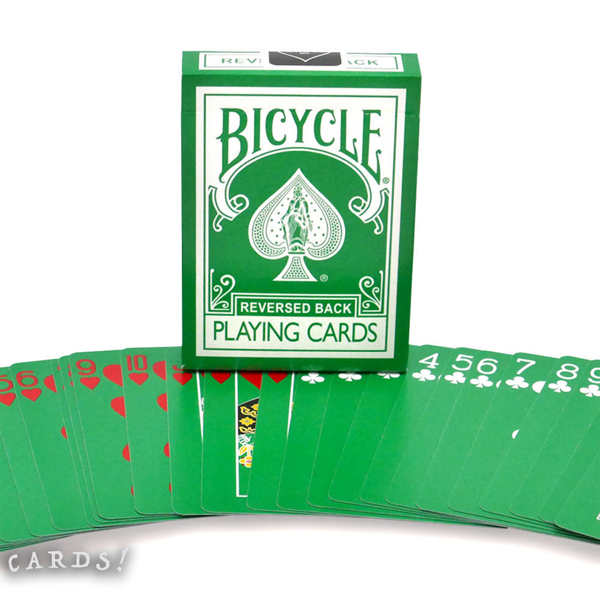 Bicycle Green Reversed Back Playing Cards - The Lanes HK
