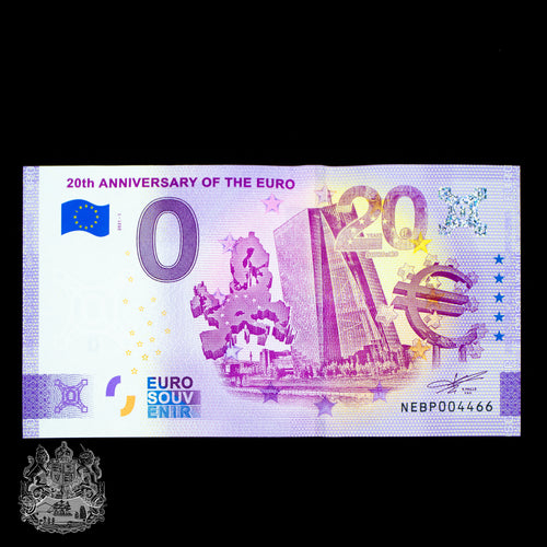 €0 20th Anniversary of the Euro - The Lanes HK