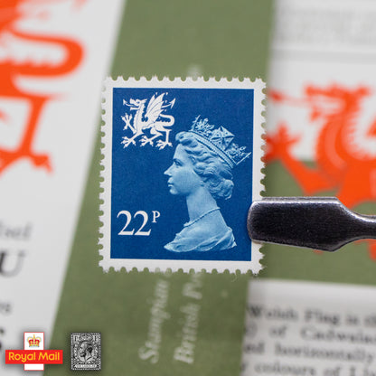 #129c: 1981年 威爾斯地區 流通郵票展示包