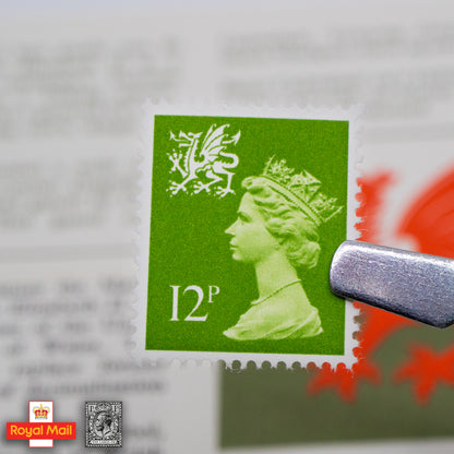 #129c: 1981年 威爾斯地區 流通郵票展示包