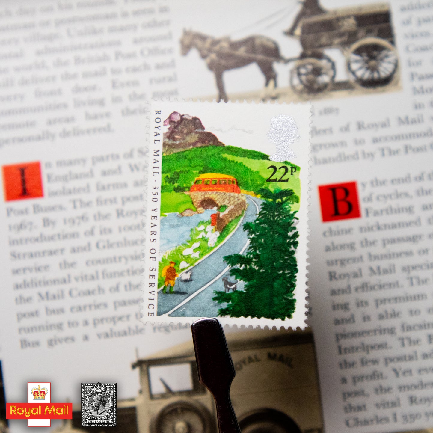 #163: 1985年 皇家郵政局服務350年 紀念郵票演示包 - The Lanes HK