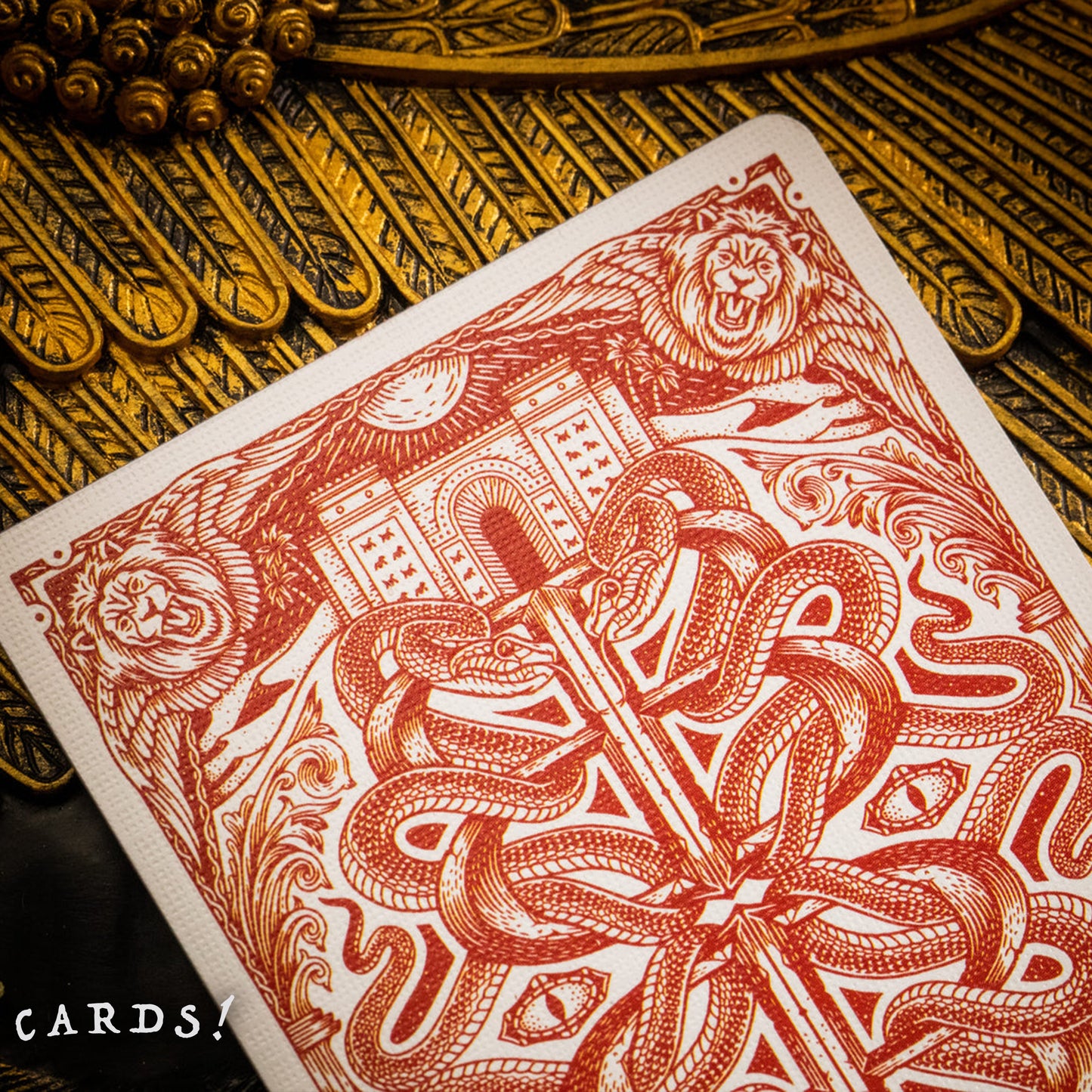 Babylon Playing Cards - Ruby Red Edition