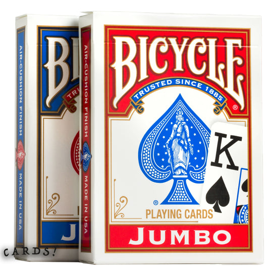 Bicycle® Playing Cards - Rider Back Jumbo Face