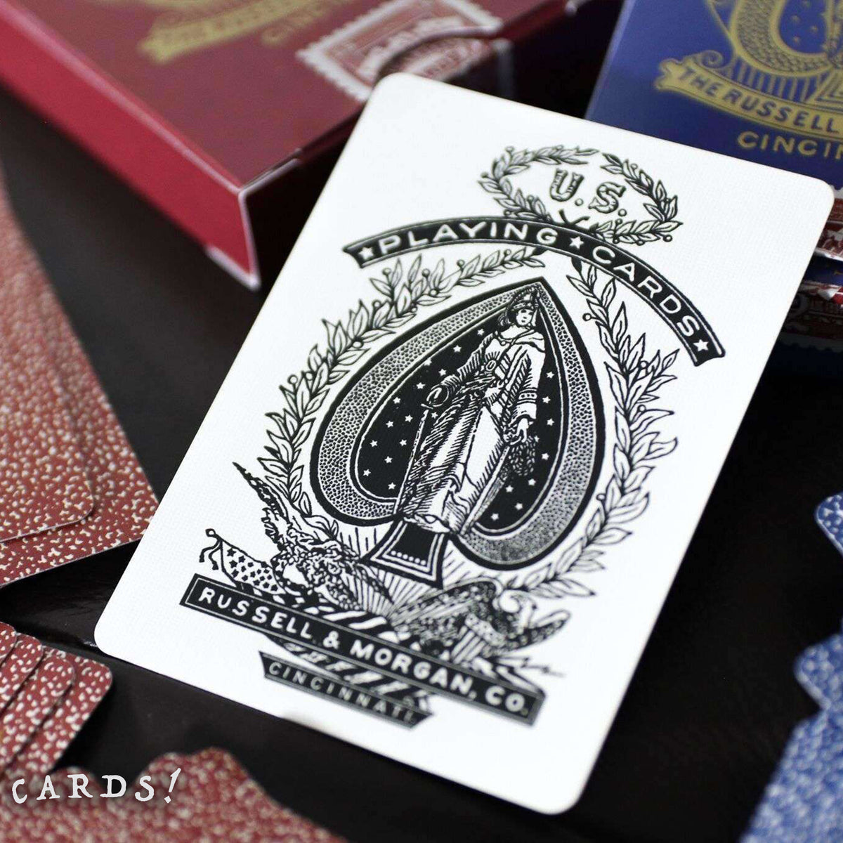 Limited Late 19th Century Square Faro (Snowflake Back) Playing Cards - The Lanes HK