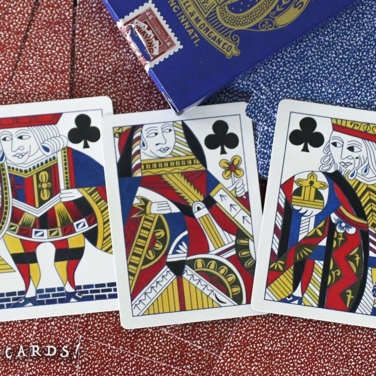 Limited Late 19th Century Square Faro (Snowflake Back) Playing Cards - The Lanes HK