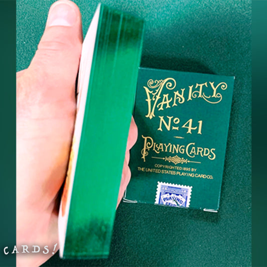 Vanity Fair No 41 綠色 燙金邊 啤牌 撲克牌 - The Lanes HK