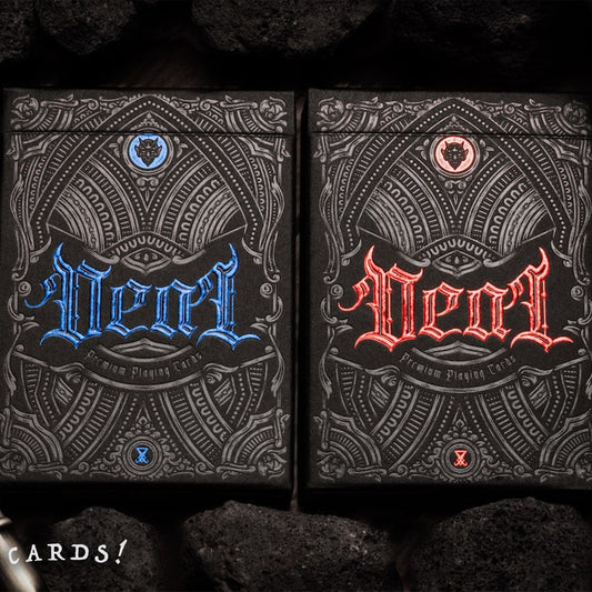 Deal with the Devil Playing Cards - Cobalt Blue