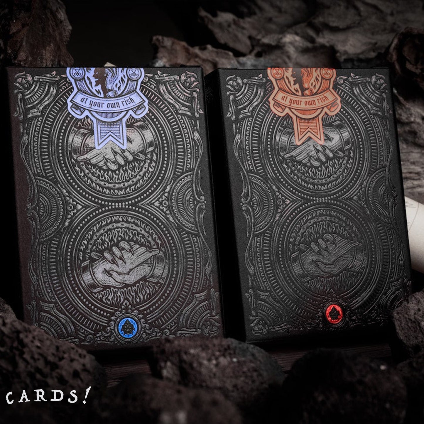 DEAL with the Devil - Cobalt Blue Playing Cards