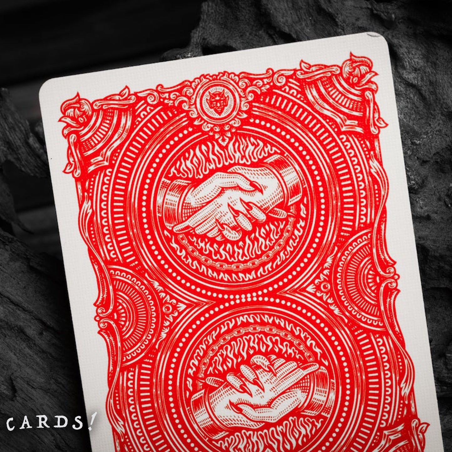 Deal with the Devil Playing Cards - Scarlet Red