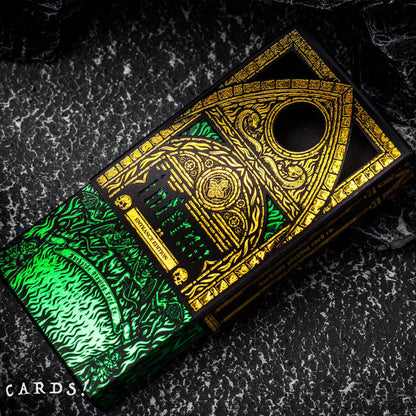 Inferno Playing Cards - Emerald Blaze