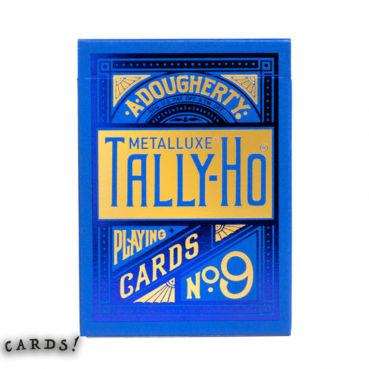 Tally-Ho Metalluxe® 壓金 啤牌 撲克牌 藍色 - The Lanes HK